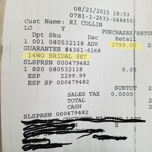 Diamond Wedding Ring Set - Picture 7 of 9